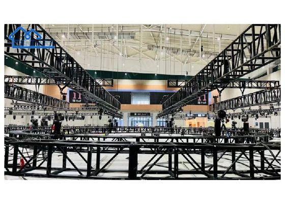 ซื้อ 2m Section Bolt Connection Aluminum Stage Truss 6061-T6 อลูมิเนียมทรงสี่เหลี่ยมสําหรับเวทีคอนเสิร์ต การผลิตออนไลน์