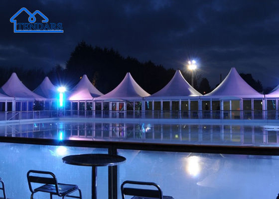 ซื้อ การออกแบบตามความต้องการ กัน UV / กันน้ํา / กันลม / เปลือก Pagoda Glass Marquee Tent online manufacture