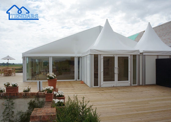ซื้อ เจดีย์ Gazebo สไตล์กันน้ำ PVC Marquee Party เต็นท์หลังคากิจกรรมกลางแจ้ง การผลิตออนไลน์