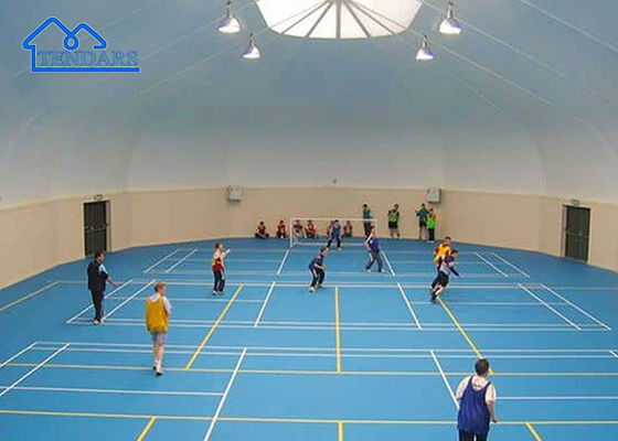 ซื้อ Clear Span 15x25m Sports Hall Tent เหล็กชุบสังกะสีเปลือกทุกสภาพอากาศสำหรับการฝึกกีฬา การผลิตออนไลน์