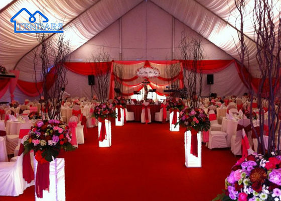 ซื้อ ที่กําหนดเอง Curved Clear Span Event Tent ยูวีทนทานต่อไฟ การผลิตออนไลน์