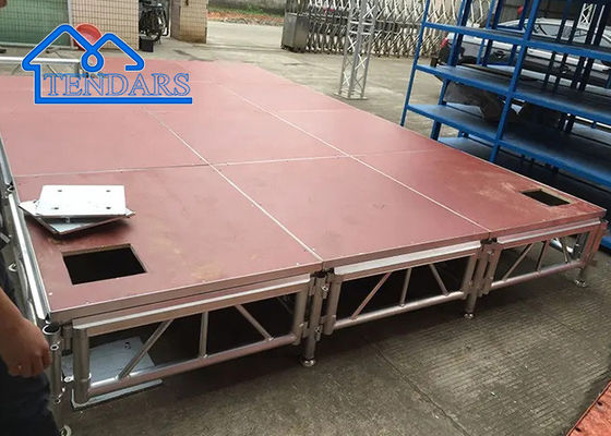 ซื้อ พกพาสะดวกในการประกอบ อลูมิเนียม Stage Truss โมบาย Event พลาสไตล์ Stage ปรับพื้นที่ Stage online manufacture
