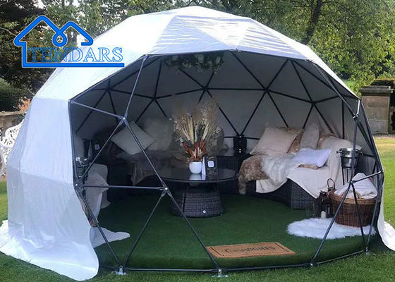 ซื้อ ที่กำหนดเองเชิงพาณิชย์กลางแจ้งครอบครัว Glamping เต็นท์โดม Geo เต็นท์โดมพร้อมประตูกลม การผลิตออนไลน์