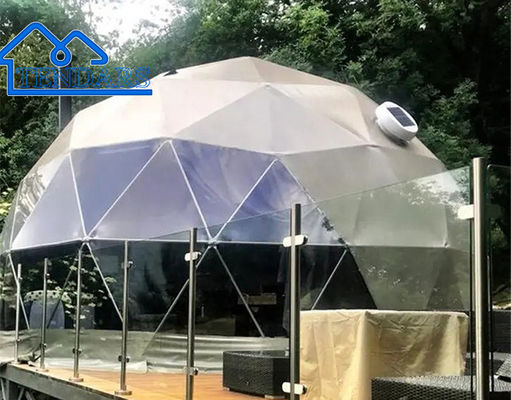 ซื้อ เต็นท์กลางแจ้งพาณิชย์สีขาว, แดง, เหลือง, มีสีเลือก Dome Tent With Platform For Hotel/Camping/Long-Life การผลิตออนไลน์