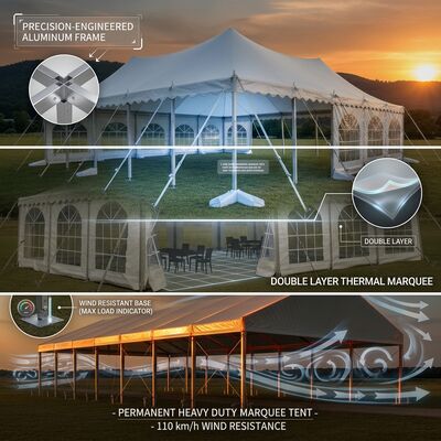 ซื้อ การเปิดตัวสินค้า การจัดงานมาร์กิว เต็นท์ A-Frame กันน้ํา ABS แผ่นผนังแข็ง โครงสร้าง Canopy การผลิตออนไลน์
