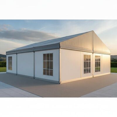 ซื้อ Modular 8x15m ผนังแข็งอลูมิเนียมปาร์ตี้กระโจมเต็นท์แผงแซนวิชฉนวนโครงสร้างกิจกรรมเชิงพาณิชย์ยุโรป การผลิตออนไลน์