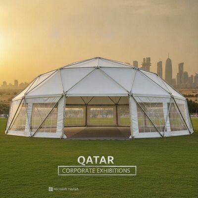 ซื้อ แอลลูมิเนียมสลัด เท็นท์พาร์ตี้มาร์กิว กันน้ํา PVC ปกคลุม Canopy สําหรับ Qatar Corporate Exhibitions การผลิตออนไลน์