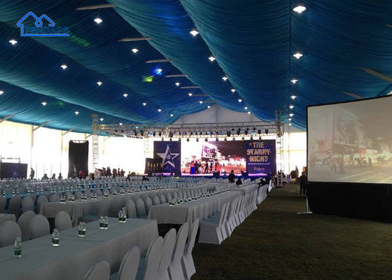พีวีซี กันน้ํา กลางแจ้งเต็นท์ใหญ่ ขนาดที่กําหนดเอง เท็นท์งานเลี้ยง กัน UV