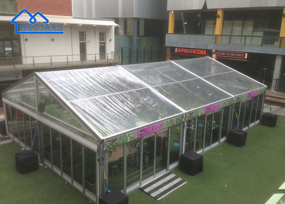 หลังคา PVC Acrylic เหรียญงานแต่งเต็นท์ใหญ่ที่มีการรับรอง SGS M2 เต็นท์กันน้ําหนัก