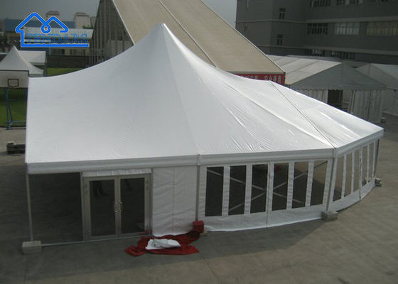 กลางแจ้งโปร่งใสหรูหราแต่งงาน Marquee เต็นท์เหตุการณ์อลูมิเนียมกรอบปาร์ตี้การออกแบบโครงสร้างหลังคา