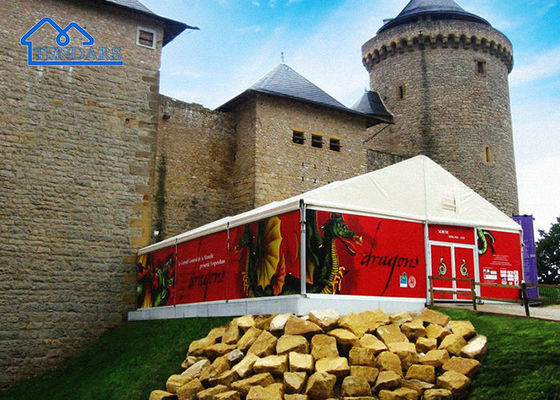 หรูหรา Custom Marquee Event Tent สําหรับงานแต่งกลางแจ้ง งานเทศกาลในโบสถ์ เป็นต้น