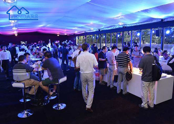 ข้างนอกสีขาวขนาดใหญ่ สีที่กําหนดเอง เต็นท์ Canopy Marquee สําหรับงานแต่งงาน