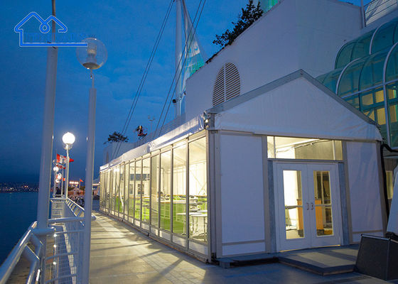 โรงงาน ราคาดี อลูมิเนียมสับสนธิ ปรับแต่ง A-Shape Luxury Clear Roof เท็นท์แต่งงาน