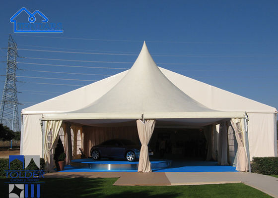 โมดูลาร์แบบ Custom High Peak Mixed Marquee อลูมิเนียม Alloy Pagoda Tent สําหรับงานเทศกาล สําหรับขาย