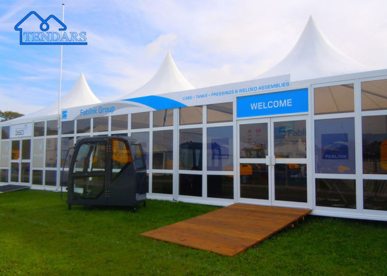 ราคาสูง Custom Glass Wall Glass Door อลูมิเนียม Pop Up Pagoda Tent สําหรับห้องน้ําชั่วคราว