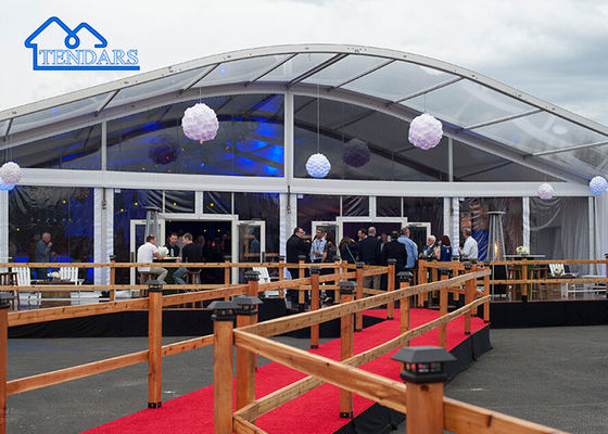 หัวหินขนาดใหญ่ กันน้ํา ภายนอกเต็นท์ผนังกระจก งานแต่งงาน Arcum Tent สําหรับงาน