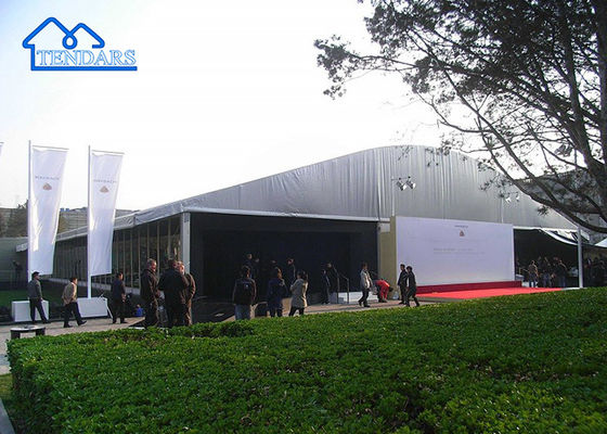 สไตล์ใหม่ คุณภาพสูง อลูมิเนียมสแตนเลสโครงกรอบ Arcum Tent With Overhang Trade Show เท็นท์ปาร์ตี้