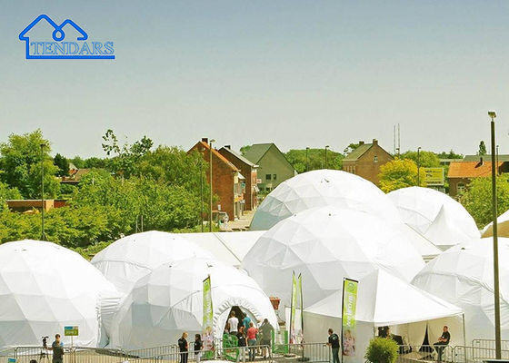 หอเต็นท์โดมพาณิชย์ขนาดใหญ่เคลือบ PVC ด้วยความโปร่งใส หอเต็นท์แบบโดมสีขาว