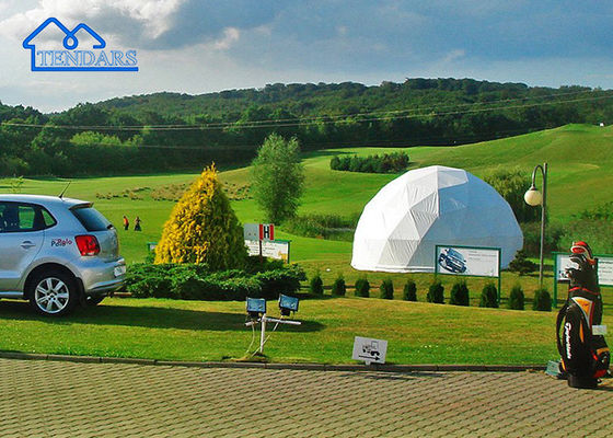 8m Dia หอพัก Dome Commercial 6061/T6 อลูมิเนียม Clear Span PVC Cover สําหรับหอพักสวน