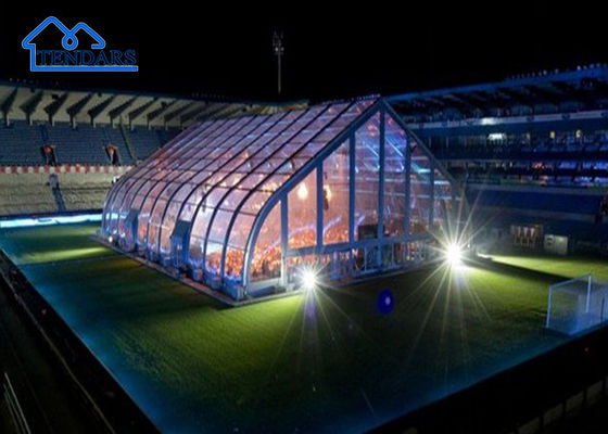 สนามเทนนิสกลางแจ้ง Clear Span Tennis Court Cover Sports Hall Tent สําหรับสี่ฤดูกาล สนามเท็นท์