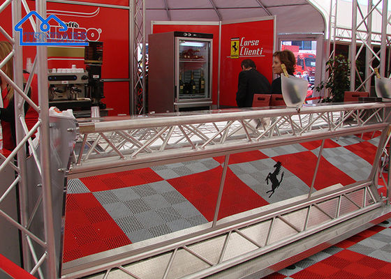 อัลลูมิเนียม Custom Stage Backdrop Roof Truss Frame Concert Event Stage Platform สําหรับงาน