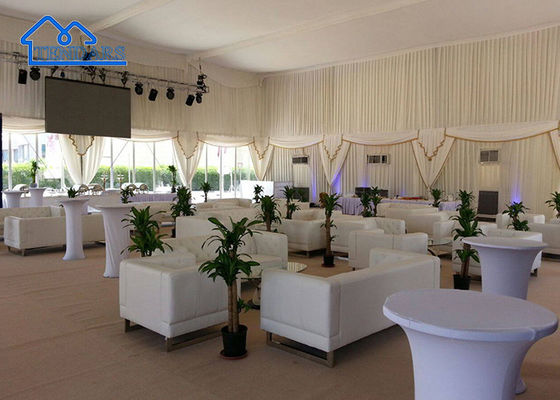 อุปกรณ์ประดับครบครัน Outdoor Clear Luxury Aluminum Wedding Tent สําหรับงานเลี้ยง งานแต่ง โบสถ์ งานแสดงสินค้า