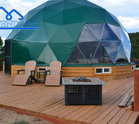 อลูมิเนียมสกัดกรอบ สวน Igloo โรงแรม Geodesic Glass Dome Tent Glamping