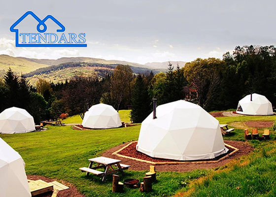 กันไฟ กันน้ํา ใส กว้าง 5m ประตู PVC กลมเล็ก ประชุม Dome Glamping โรงแรมเต็นท์ สําหรับขาย