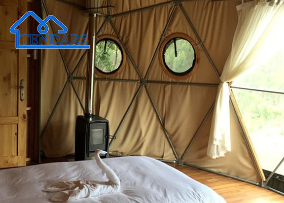 ราคาดี Pop Up Dome Glamping โรงแรมเต็นท์ แคมป์เต็นท์เตียงเต็นท์พับหรือ Off Ground