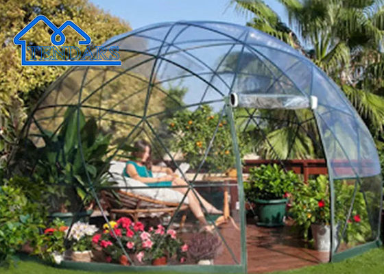 เปลือกโปร่ง Pvc เปลือกกระเป๋าเต็นท์ Dome Geodetic Igloo Tent สําหรับงานงานงานงานแต่ง