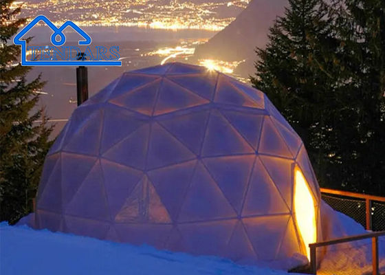 สี่ฤดูกาล Custom กันน้ํากลางแจ้ง Glamping โรงแรม Living Dome Tent สําหรับ 2-3 คน