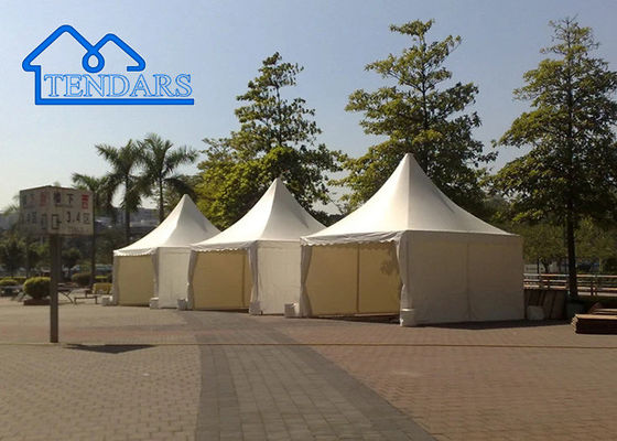 ดีไซน์ใหม่ Outdoor อลูมิเนียมเหล็กผสม PVC หลังคาเล็ก Tent Pagoda สําหรับงานแต่งราคาถูก