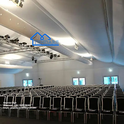 งานกลางแจ้งที่หรูหรา บริการอาหาร ผนังข้าง PVC กลางแจ้งเต็นท์งานแต่ง
