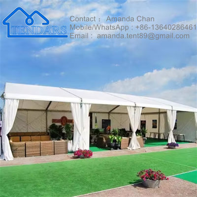 กรอบอลูมิเนียมแบบกำหนดเอง White Pvc Windows Party Event Tent สำหรับกิจกรรมกลางแจ้ง Event Marquee Tent