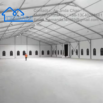 กลางแจ้งภาระหนักขนาดที่กําหนดเอง อลูมิเนียมกันน้ํา PVC Canopy เต็นท์ Marquee สําหรับการจัดเก็บ