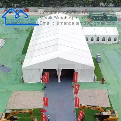 สีที่กําหนดเอง อลูมิเนียมสกัดเหล็ก ทนทาน Canopy Warehouse Marquee ห้องจัดเก็บขนาดใหญ่