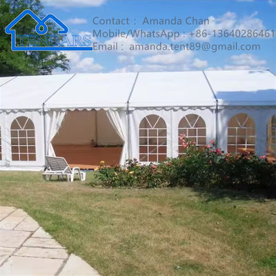 ขาว Custom ความจุขนาดใหญ่ อลูมิเนียมสกัดงานแต่ง Marquee Tent งานเลี้ยง กําหนดการโครงสร้าง Canopy