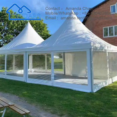 ขายปลีกที่กําหนดเอง Canopy อลูมิเนียมกรอบ ห้องเก็บเต็นท์ ขาวเต็นท์ปาร์ตี้ Gazebo Canopy With Sidewalls