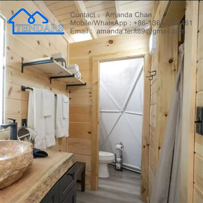 8m Dia PVC Cover Commercial Dome Tent อลูมิเนียมสกัดผสม วิวทัศน์ปานโรมาสําหรับเว็บไซต์ Glamping