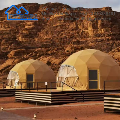 เต็นท์แสดงสินค้า อีกลู กลองจีโอเดซิก โครงสร้างสแตนเลส แคมป์เท็นท์ โรงแรม Glamping Round Dome Tent
