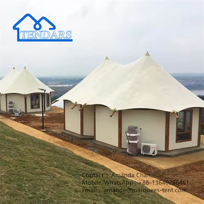 กลางแจ้ง หรูหรา ครอบครัว ผนังโครงสร้าง Safari Resort โรงแรมเต็นท์ พร้อมห้องน้ํา