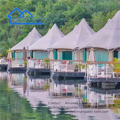 Pvdf Safari Camp โรงแรมเต็นท์ กันน้ํา กันไฟ เต็นท์สําหรับ Glamping Resort