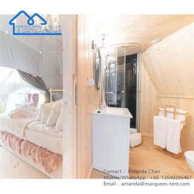 หอเต็นท์ PVC Dome Trade Show หอเต็นท์ Camping Resort หอเต็นท์ที่มีประตูกลมสําหรับโรงแรม