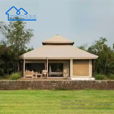 โรงงานที่กําหนดเอง Glamping โรงแรมเต็นท์ โรงแรมเท็นท์ทะเลทราย สําหรับแคมป์กลางแจ้ง