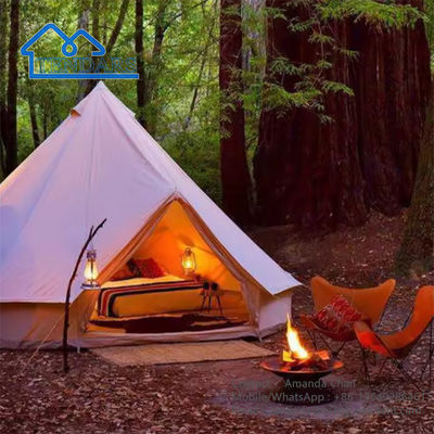 หรูหรา แคมป์ครอบครัวกลางแจ้งขนาดใหญ่ ผ้าใบเต็นท์ระฆังเต็นท์ teepee ยูรท์เต็นท์ Glamping