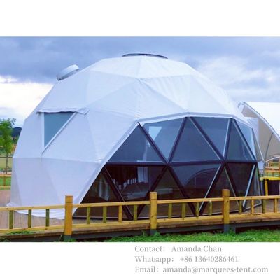 กันน้ําและกันไฟ Glamping โรงแรม Dome Tent Geodesic Camping House Resort สําหรับกิจกรรมกลางแจ้ง