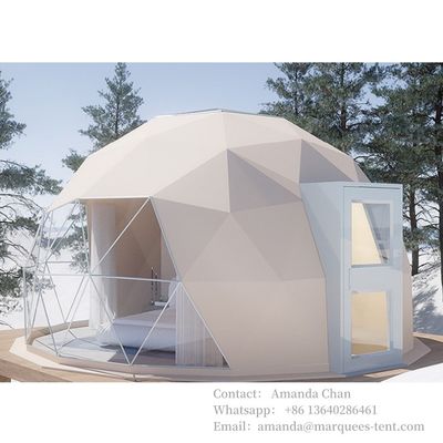 เต็นท์ Glamping Dome แบบอนุรักษ์ ด้วยความทนทานต่ออุณหภูมิสูง เต็นท์โรงแรม Glamping
