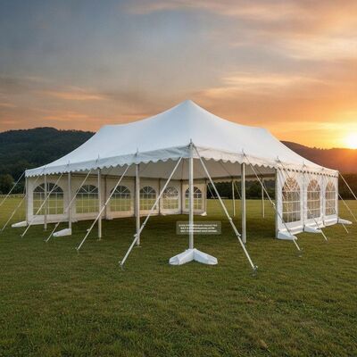 หนาพิเศษ 950gsm PVC หนักภาระงานงานจัดงานเต็นท์ Marquee ด้วยกรอบ 6061-T6 อลูมิเนียมสลอกและ 85 กม. / ชั่วโมงความต้านทานลม