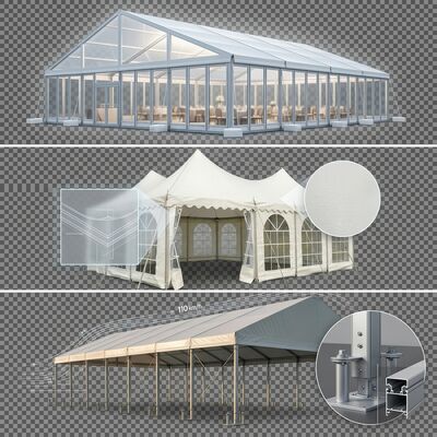 14x20m ABS Solid Wall L Series Clear Span A-Frame Marquee Party เต็นท์กันน้ำ Abs Hard Wall แผงเพลงคอนเสิร์ตสถานที่