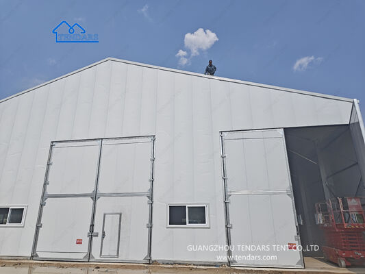 16x30m Clear Span Marquee Tent ด้วยกรอบเหล็กอัลลูมิเนียม 6061/T6 และ 850g/m2 PVC